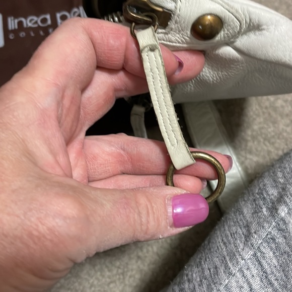 Used once, LINEA PELLE collection.Thick pebble distressed leather wristlet. - Picture 6 of 6